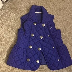 Calvin Klein Kids Purple Quilted Vest
